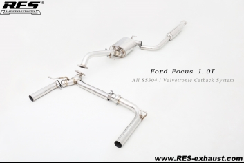15-18 Ford Focus 1.0T All SS304 / Valvetronic Catback System